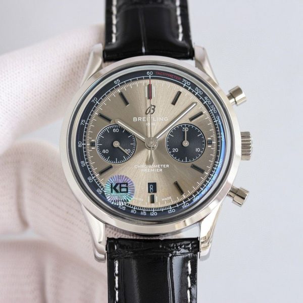 Breitling Premier B01 Chronograph Super Clone Horloge | 1:1 Replica Betalen Bij Levering 1040218360 - front view | Breitling