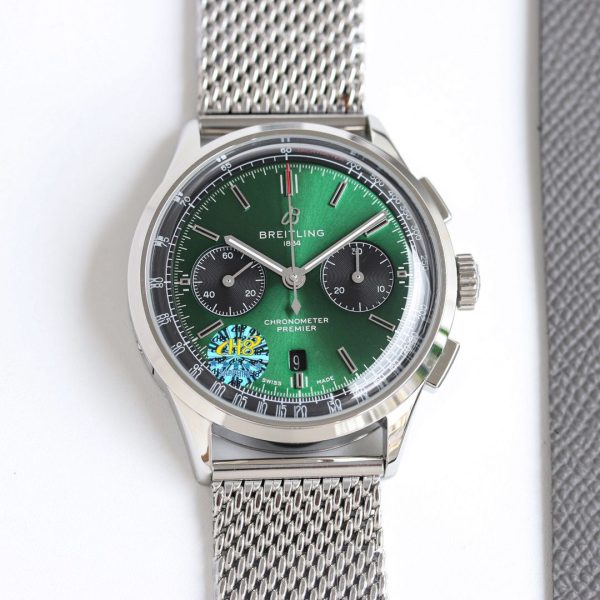 Breitling Premier B01 Chronograph Replica Horloge - Super Clone Zwitsers Uurwerk 1109823894 - front view | Breitling